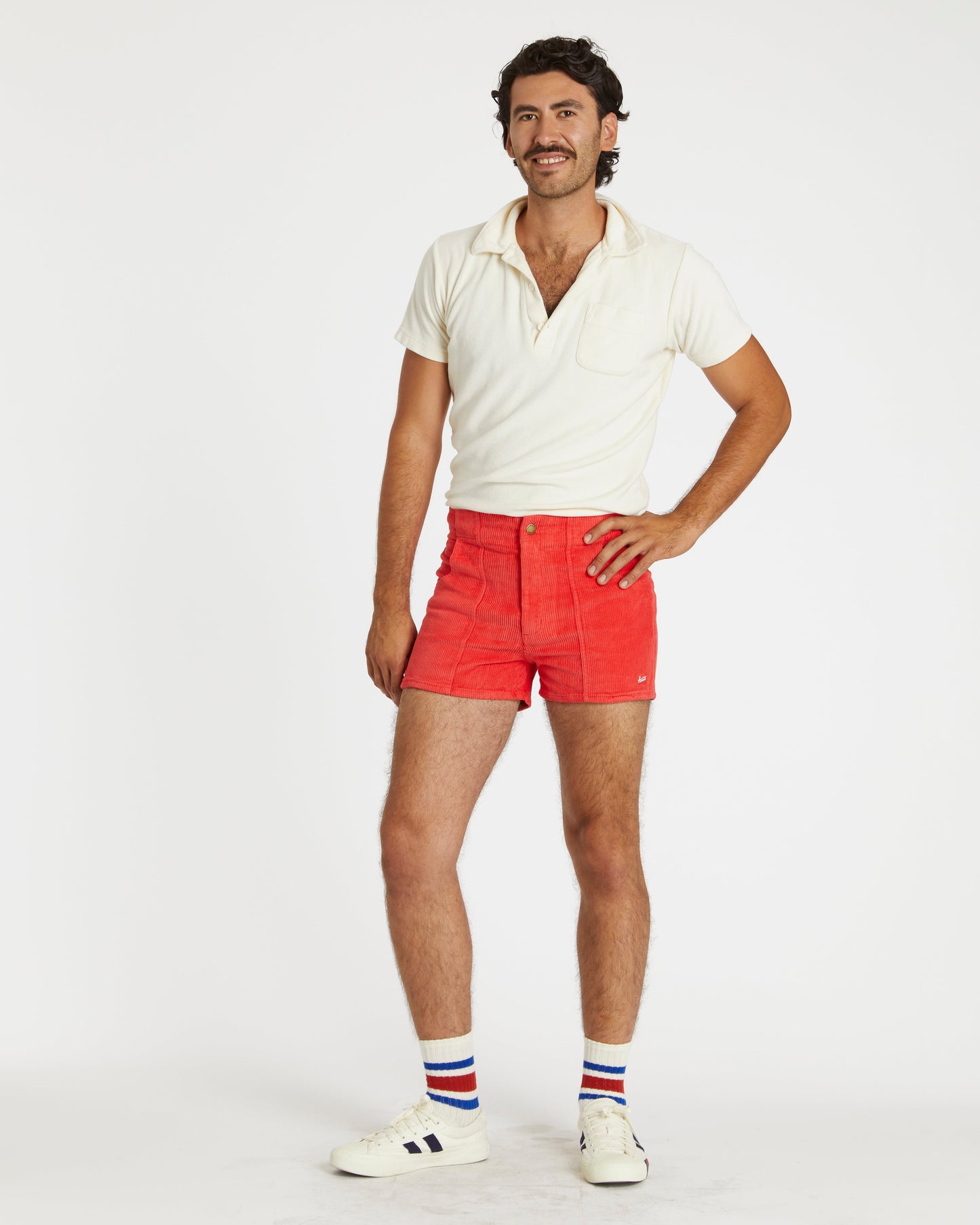 Men's Terry Polo (Cream)