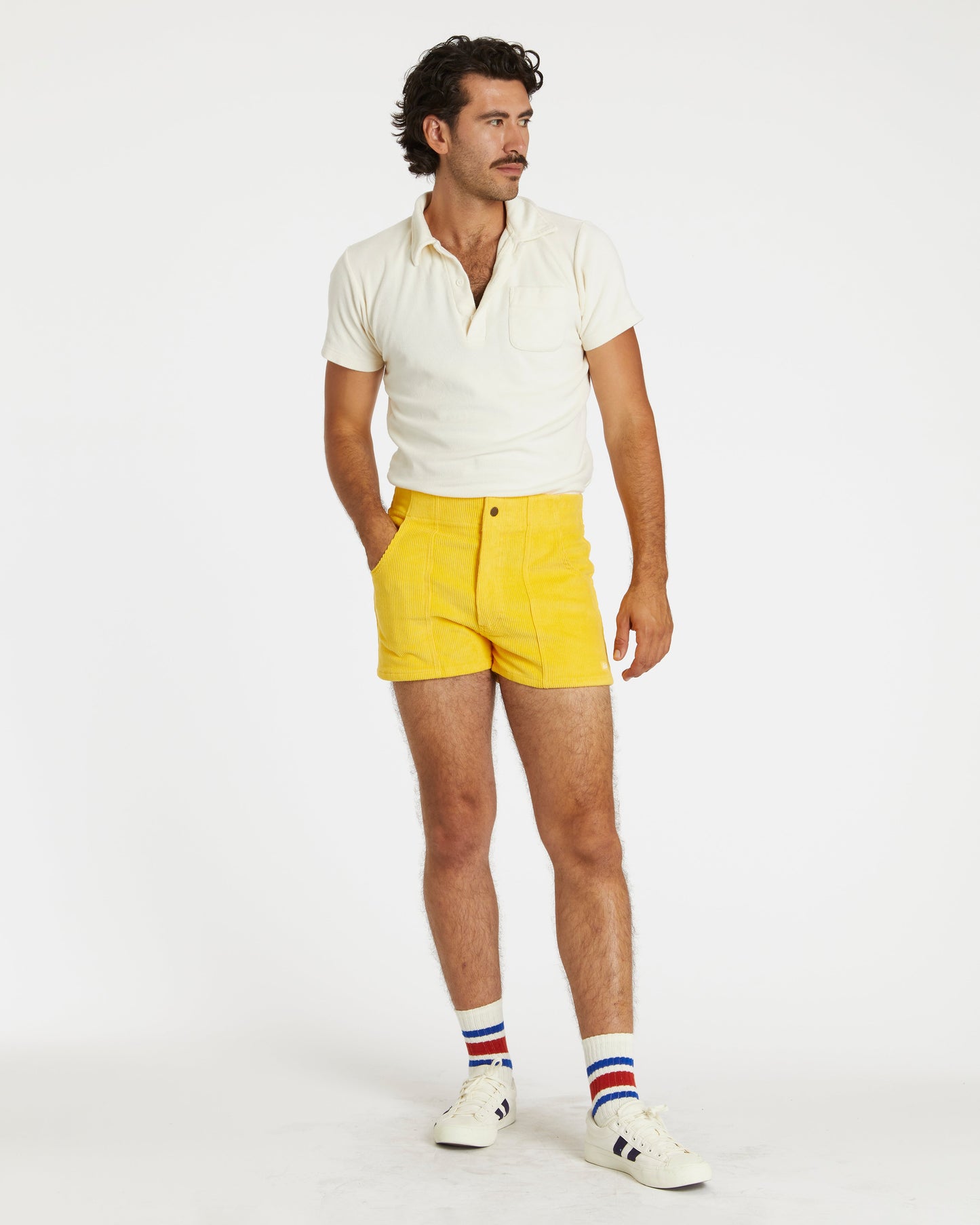 Men's Terry Polo (Cream)