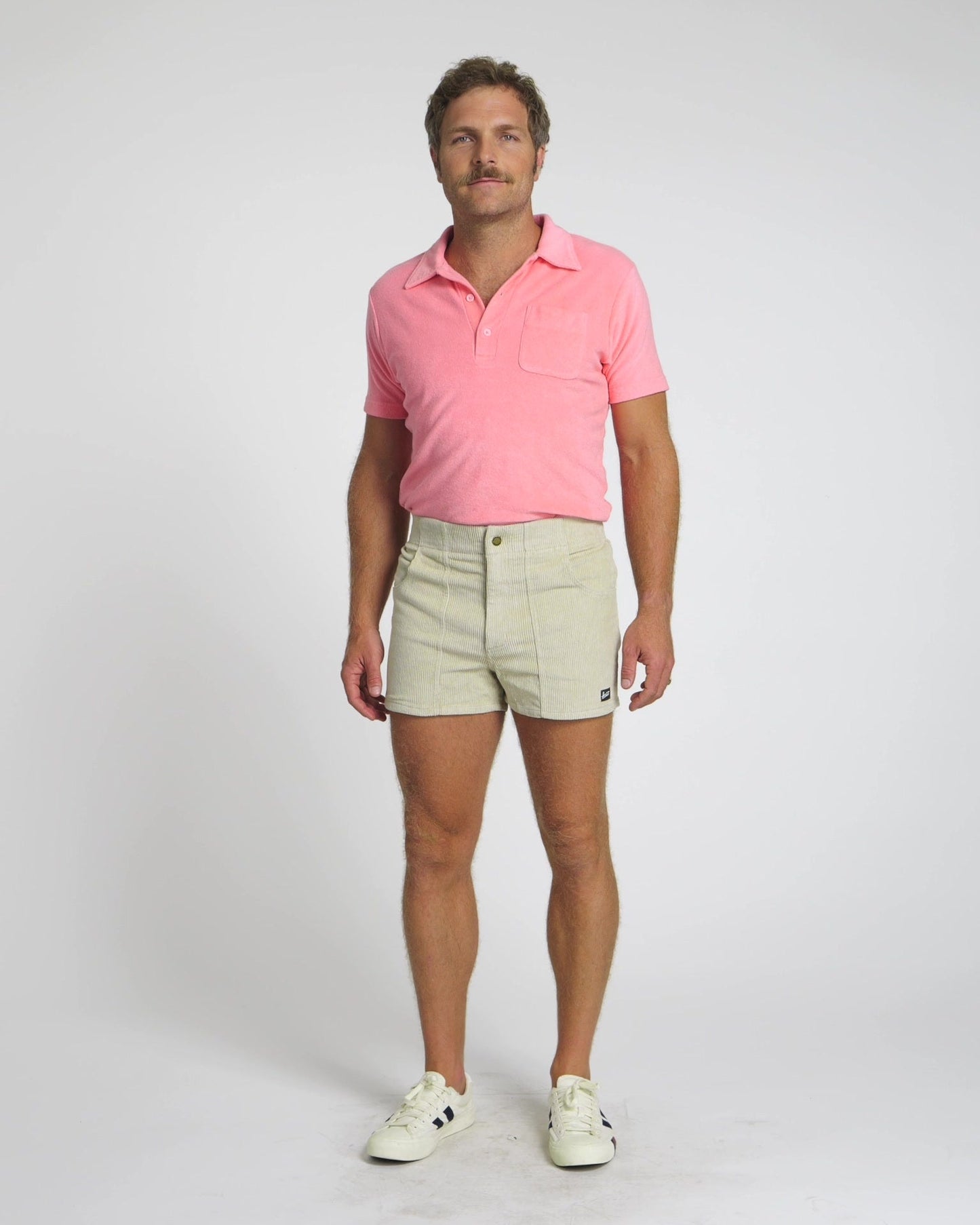 Men's Terry Polo (Watermelon)