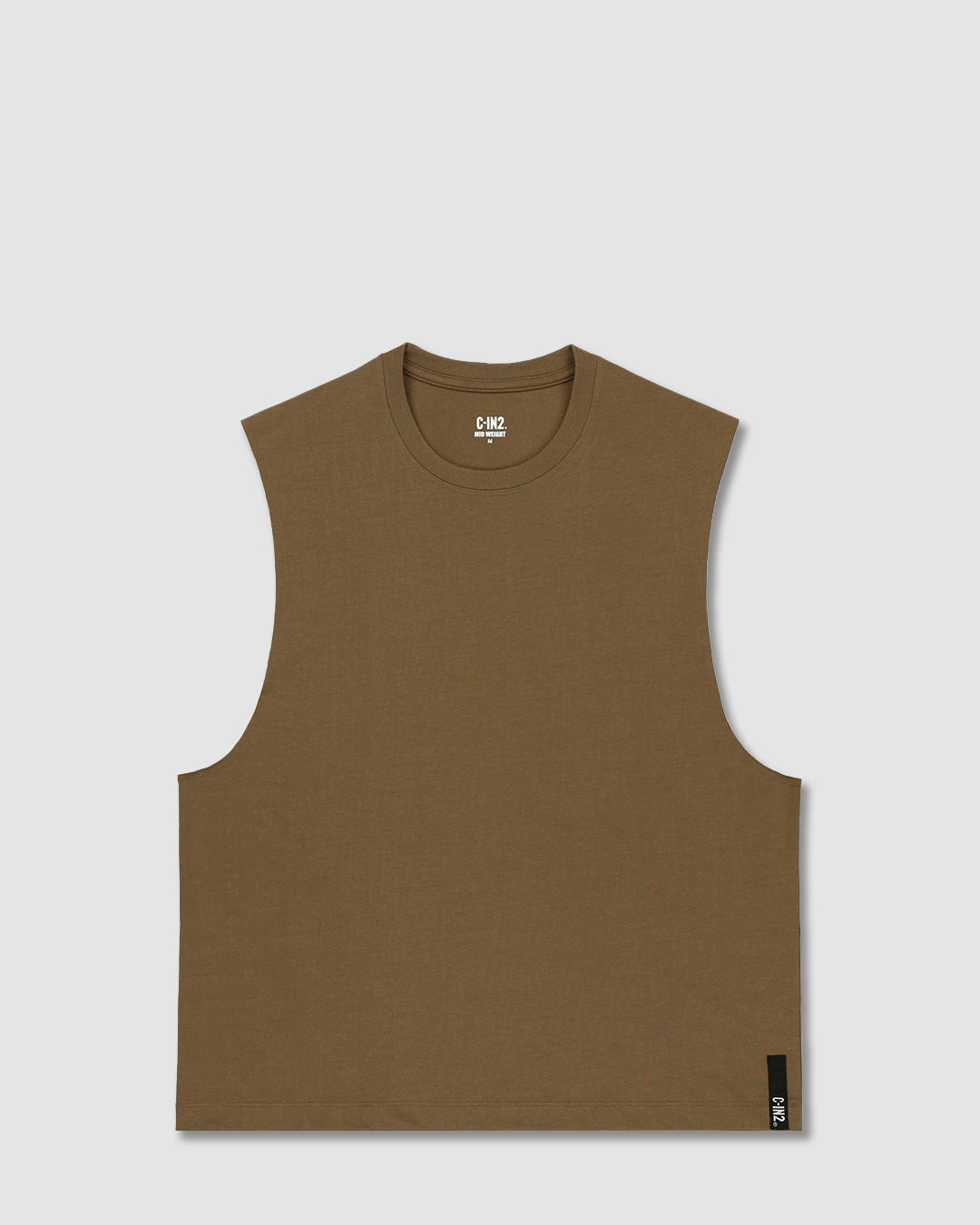 Mid Weight Cropped Sleeveless Dark Nude