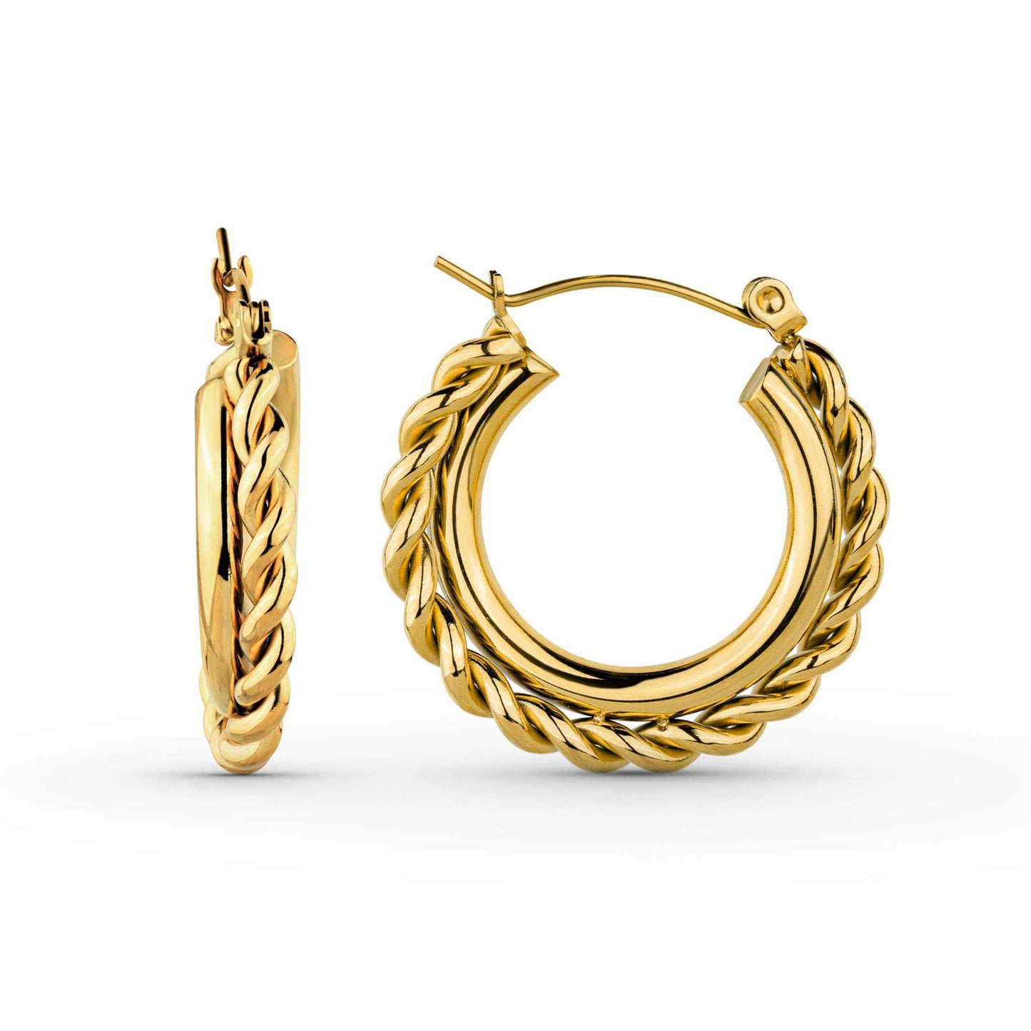 Mirage Twisted Hoop Earrings