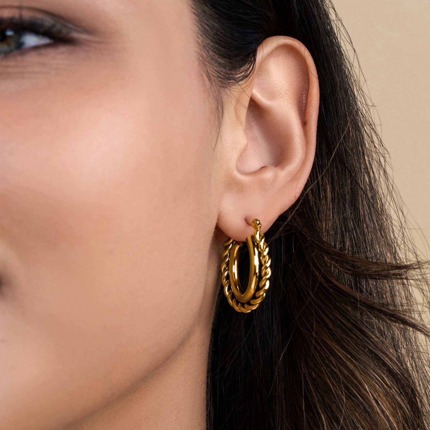 Mirage Twisted Hoop Earrings