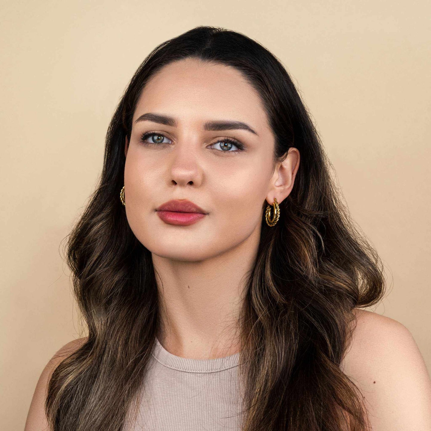 Mirage Twisted Hoop Earrings