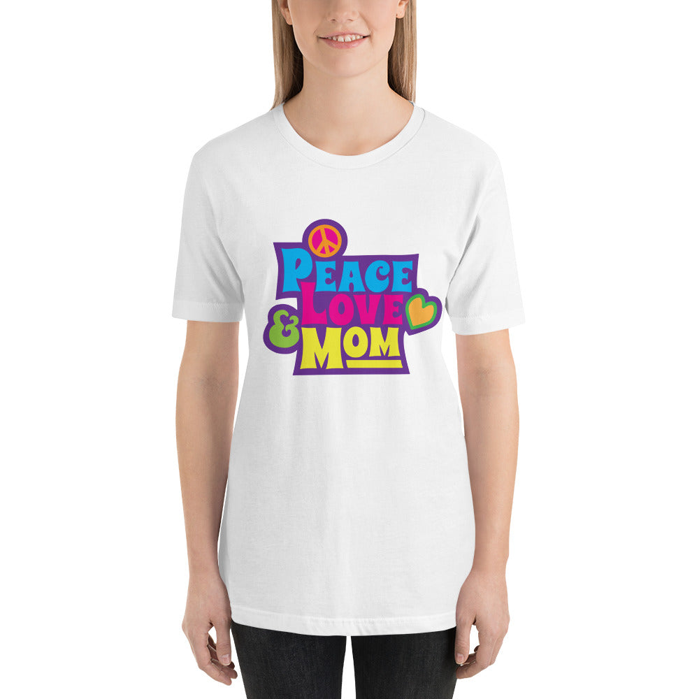 Peace, Love, & Mom Tee