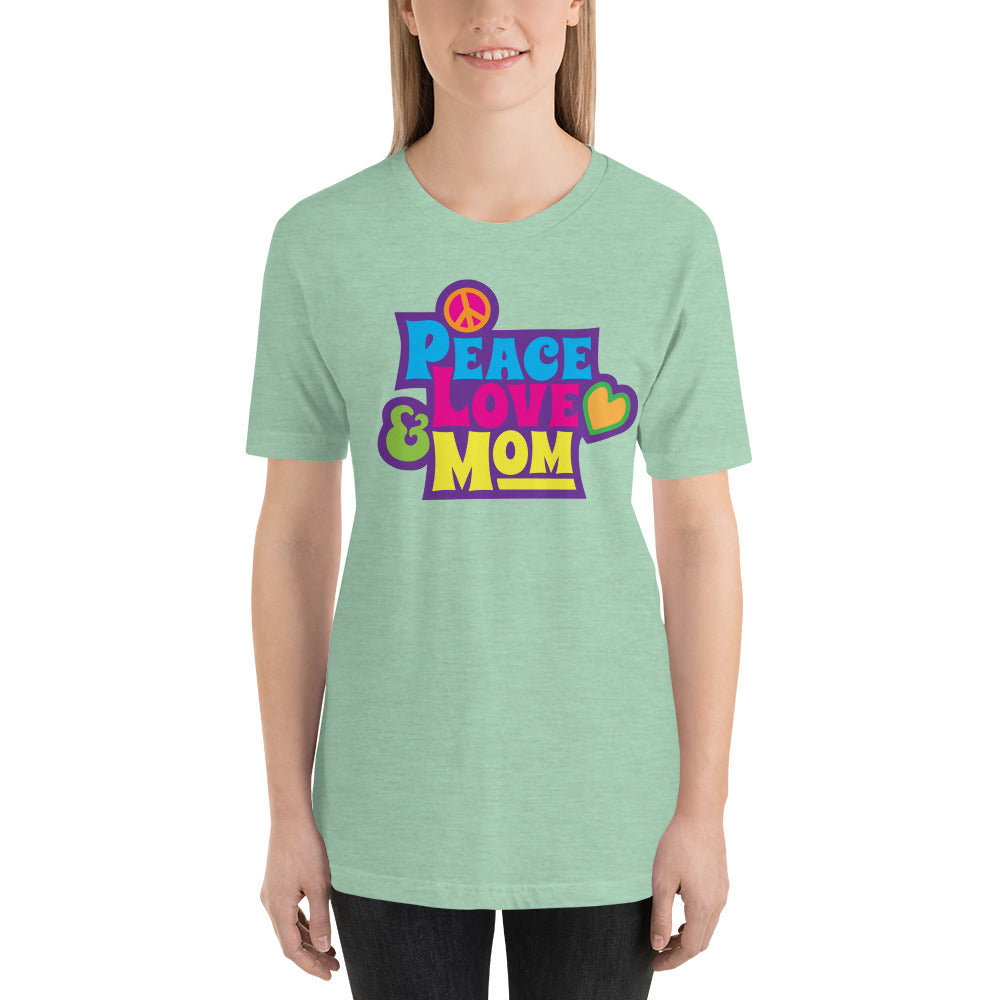 Peace, Love, & Mom Tee