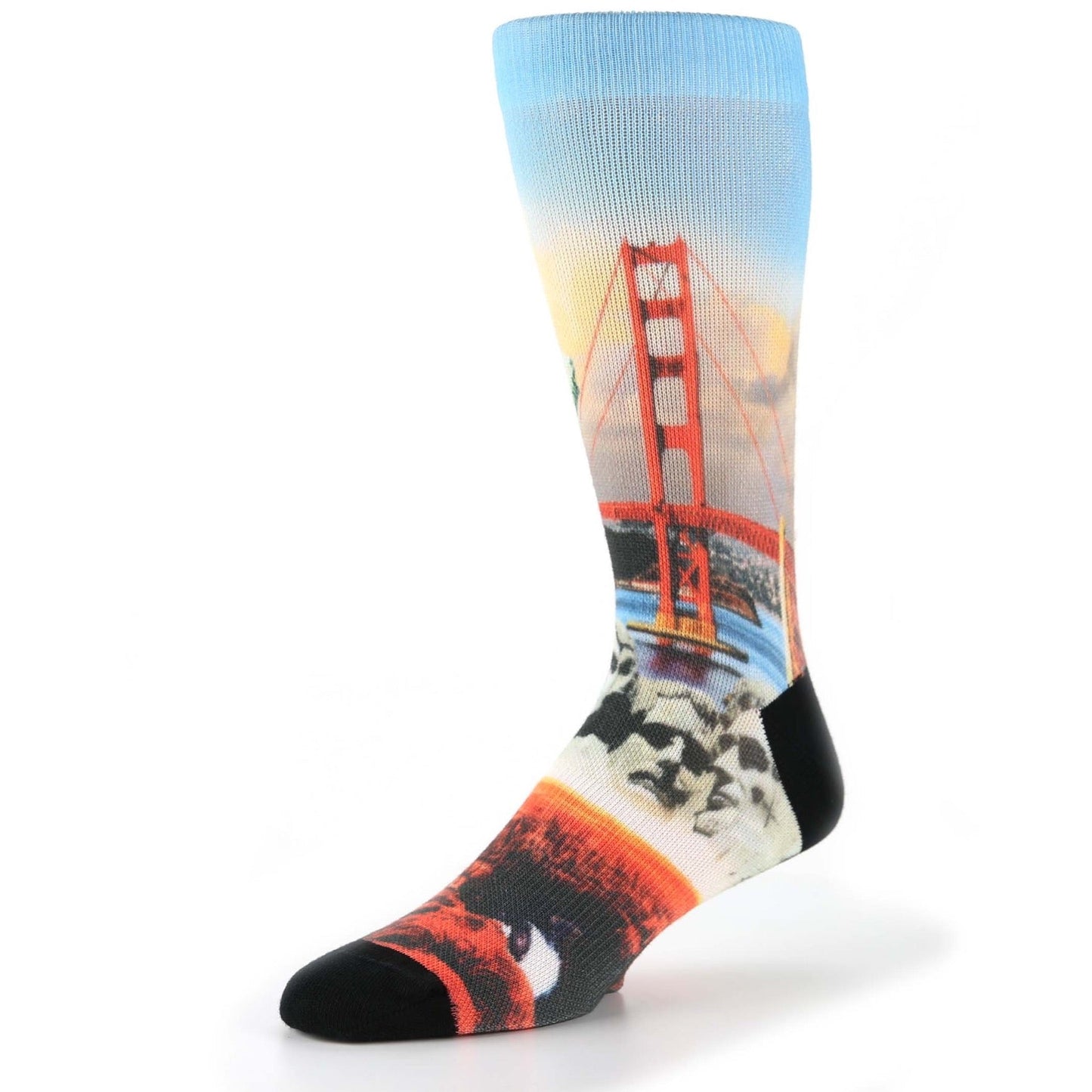 USA Landmarks Custom Print Men's Socks