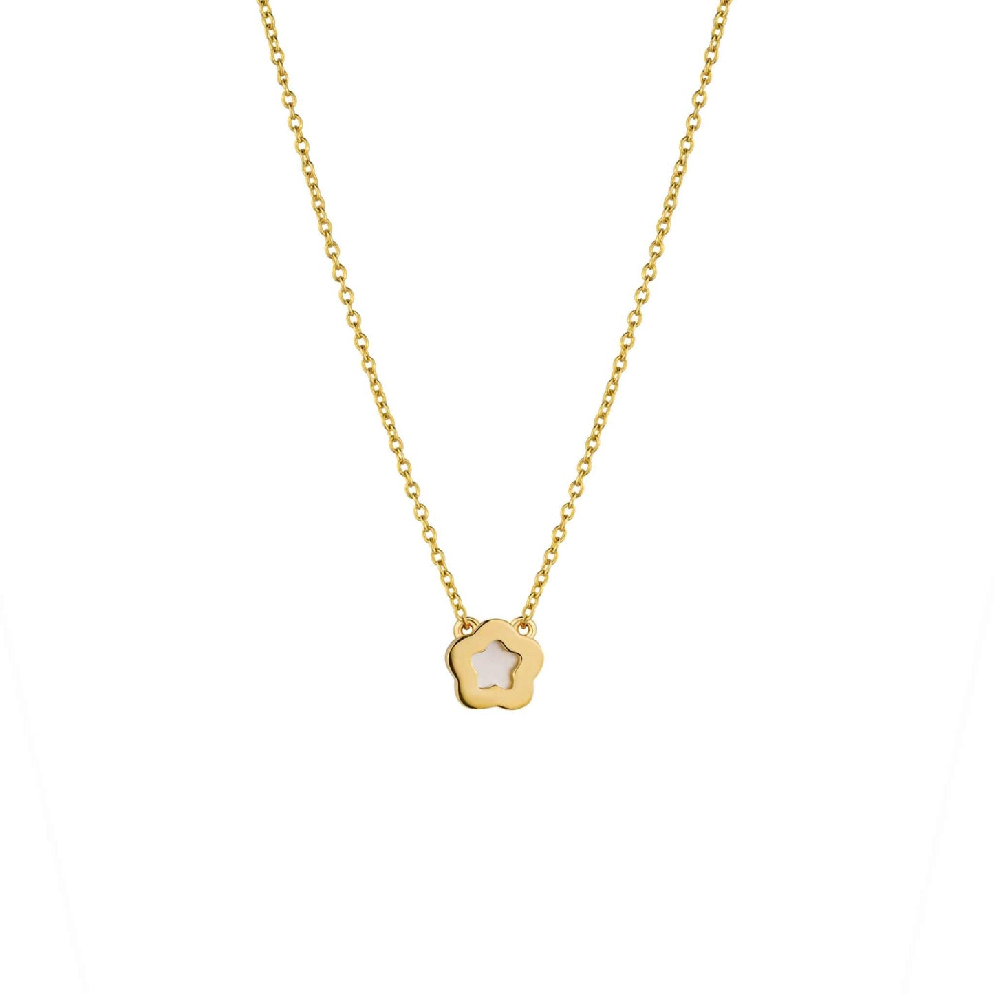 Nacre Flower Necklace