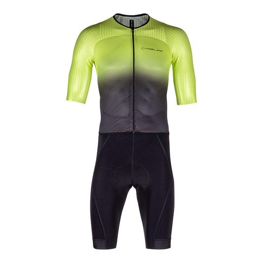 Nalini BAS ERGO Men's Cycling / Triathlon Skinsuit (Black / Yellow) L, 2XL, 3XL