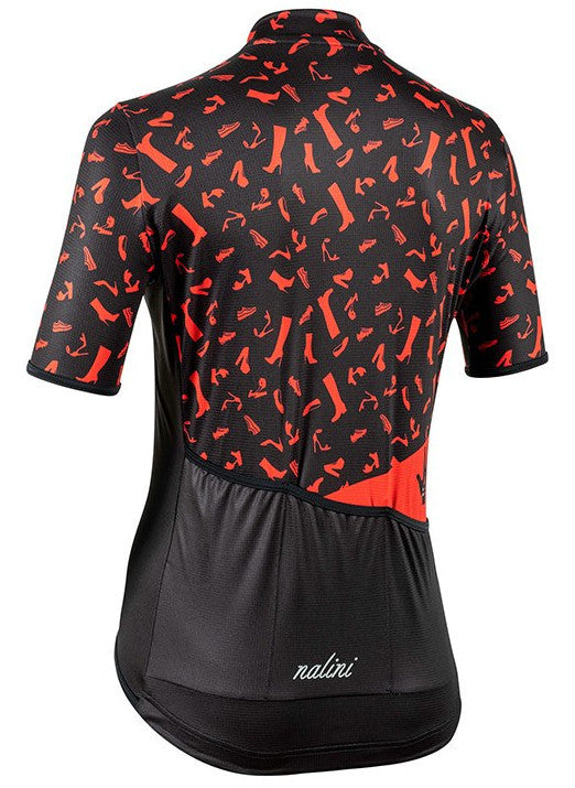 Nalini Women's Red Shoes Cycling Jersey (Black with Red Shoes) XS, S, M, L, XL
