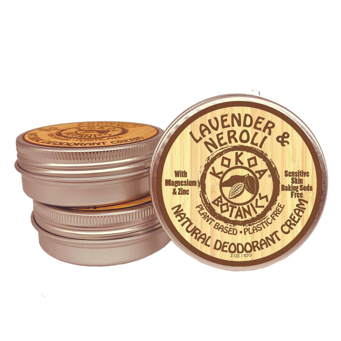 Lavender & Neroli - Natural Deodorant Cream - Sensitive Skin - Baking Soda Free - 2.5 oz