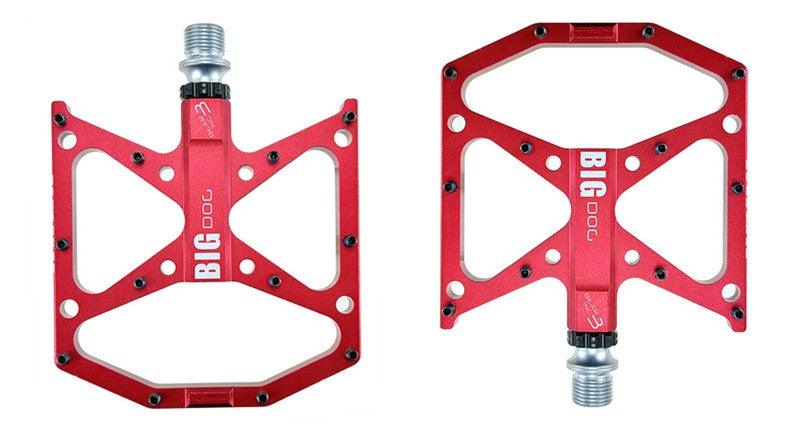 New Ultralight Bicycle Pedals Part Anti-Slip Aluminum Body Road Flat Foot Cycling Sealed 3 Bearing Mountain Bike Pedal Mountain Bike Pedals, Ultra Strong Machined Bicycle Flat Alloy Pedals Non-Slip
