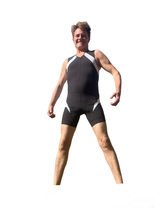 SLS3 Men's FX Race Suit, Raven Black/Icy White (Small)