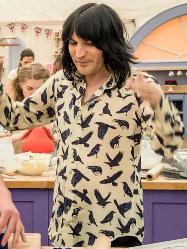 Noel Fielding Bird Printed Shirt
