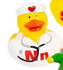 Nurse duck keychain