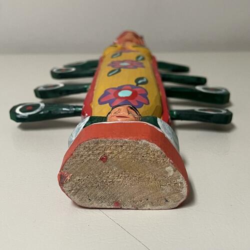 Kalalou GJC1010 Painted Wooden Virgin Guadalupe