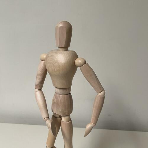 Wooden Human Manikin - Male/16" Mannequin By Kalalou