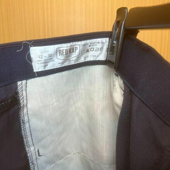 Red Kap Uniform Work Pants Cargo Style - Navy Blue -Size 42x30