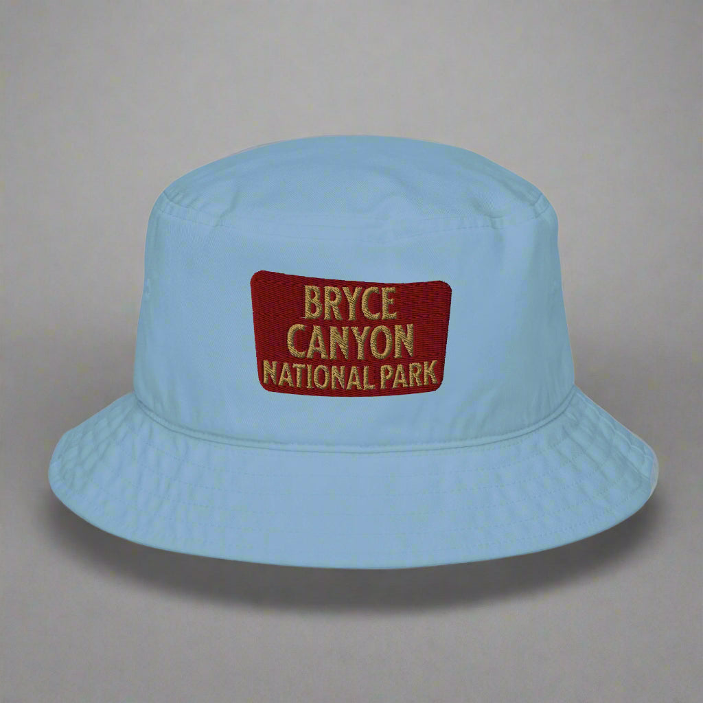 Bryce Canyon National Park Sign Embroidered Organic Bucket Hat