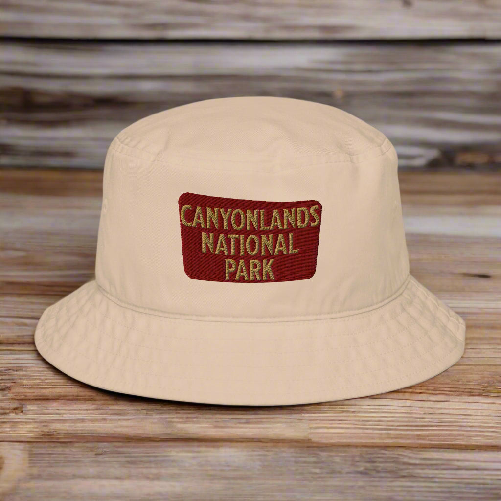 Canyonlands National Park Embroidered Organic Bucket Hat