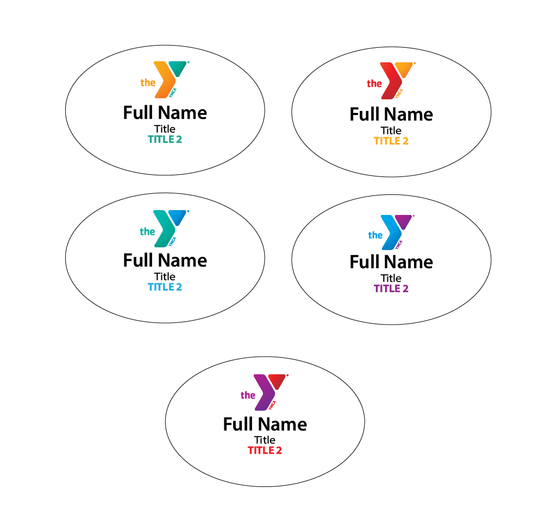 Oval Name Badge (2"x3")