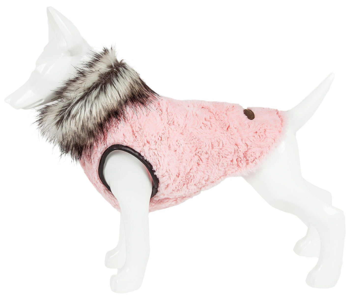 Pet Life ® Luxe 'Pinkachew' Charming Fashion Mink Fur Dog Coat