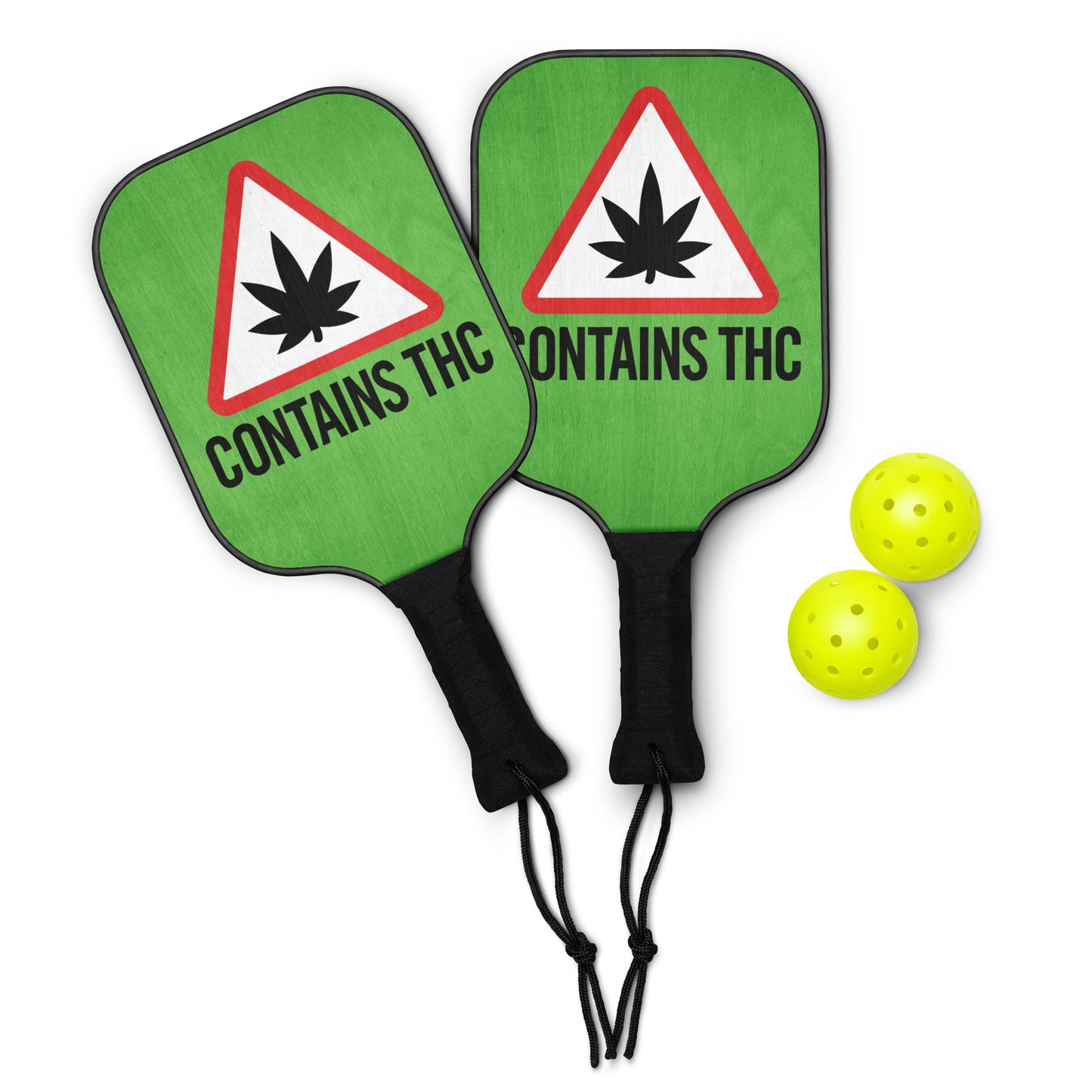 Contains THC Pickleball paddle set