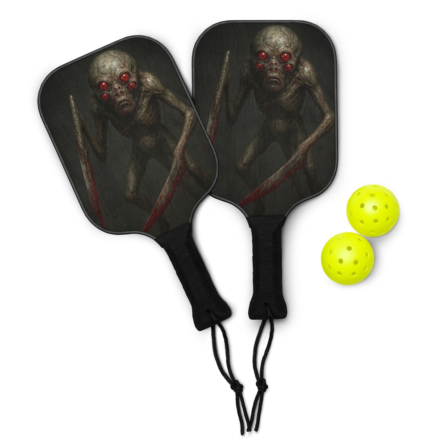 Alien Creature Pickleball paddle set