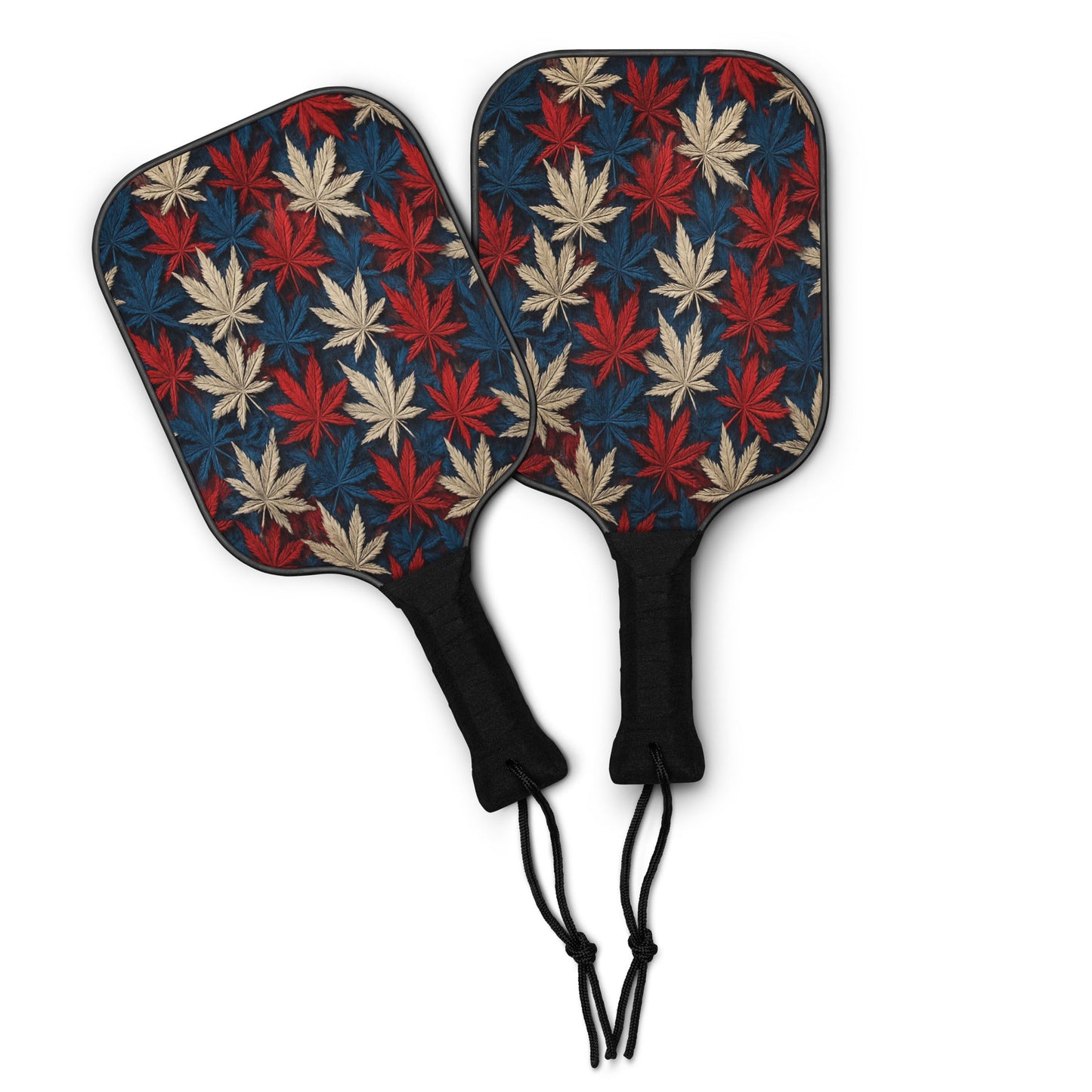 Red White & Blue Cannabis Pickleball paddle set