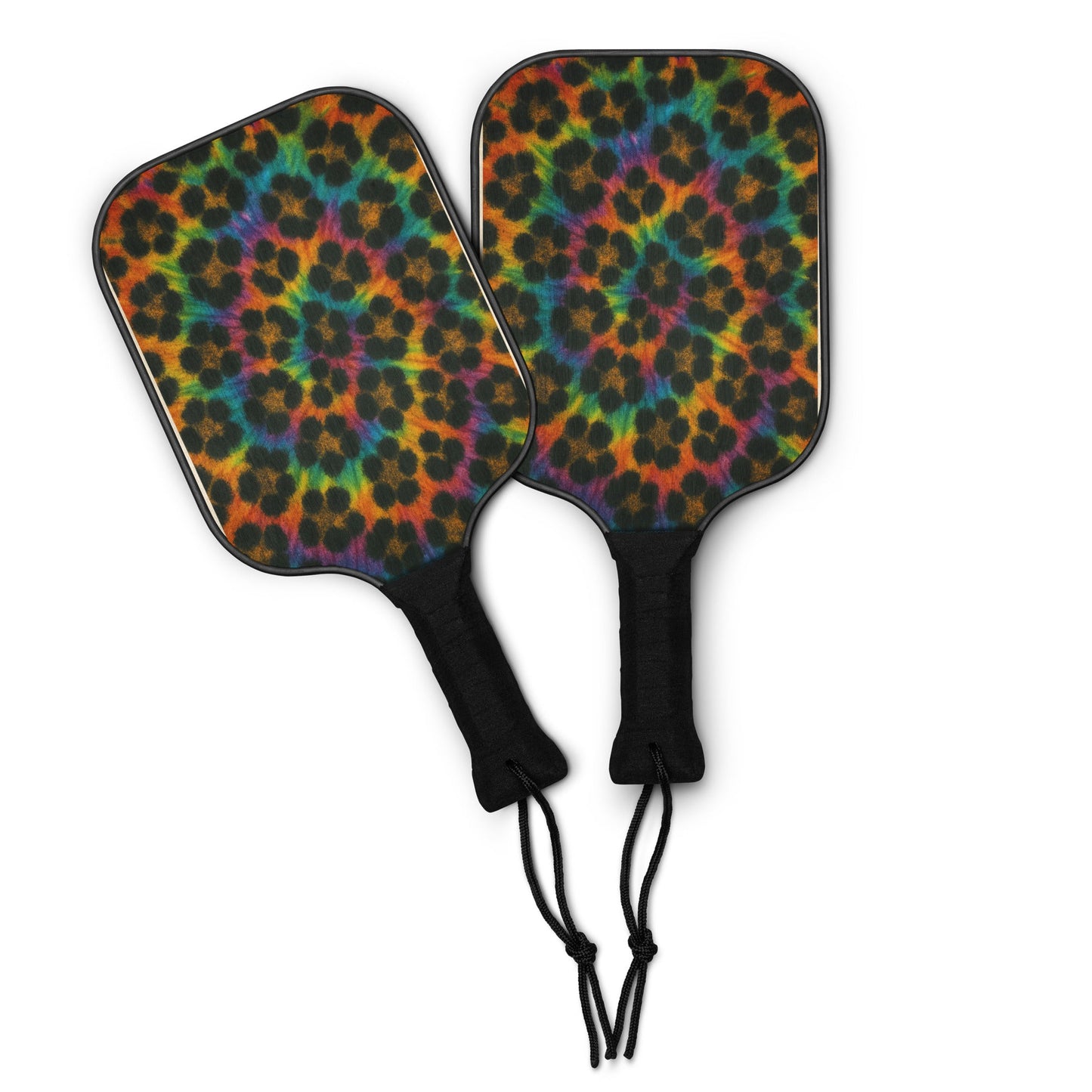 Cheetah Tie-dye Pickleball paddle set