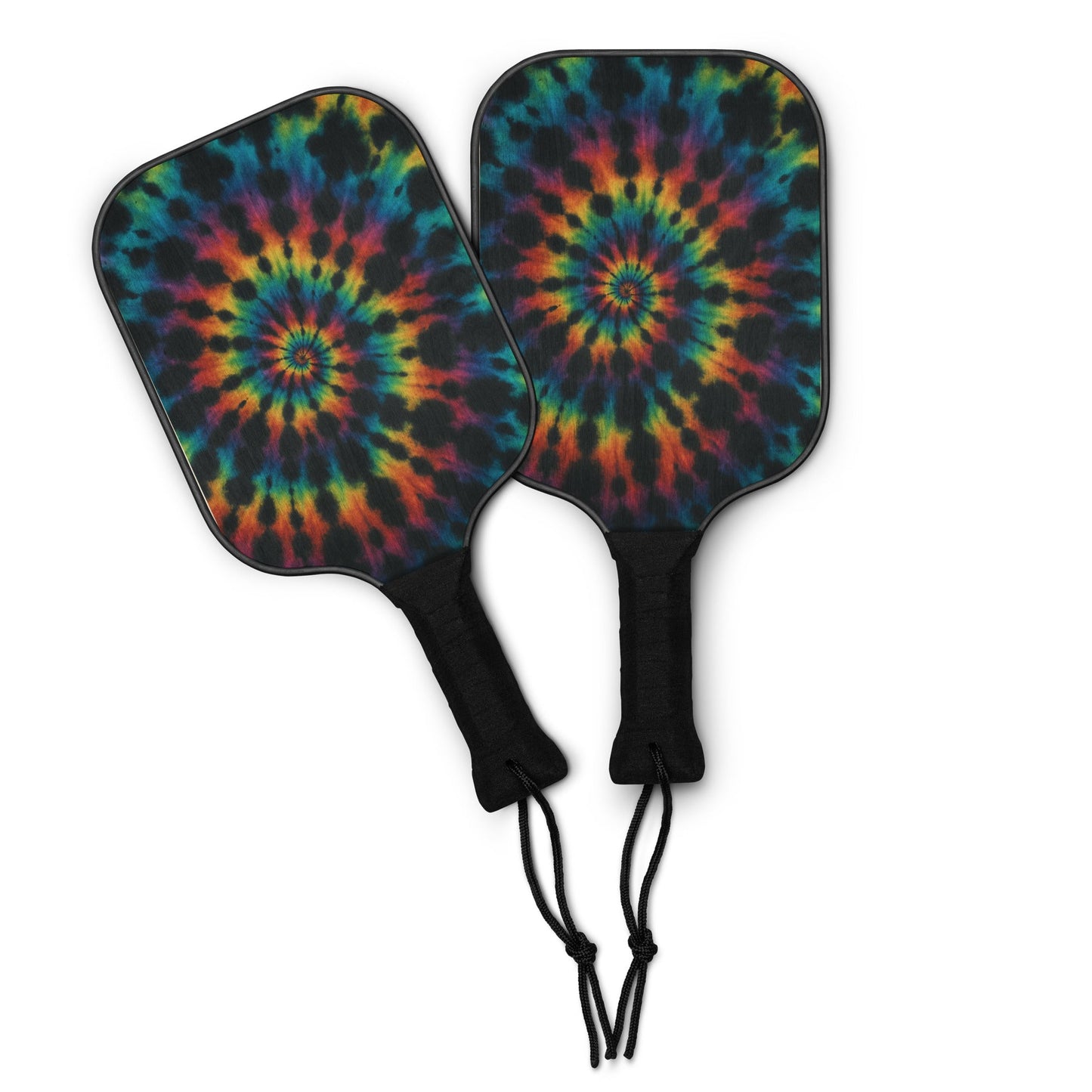 Black Tie-dye Pickleball paddle set