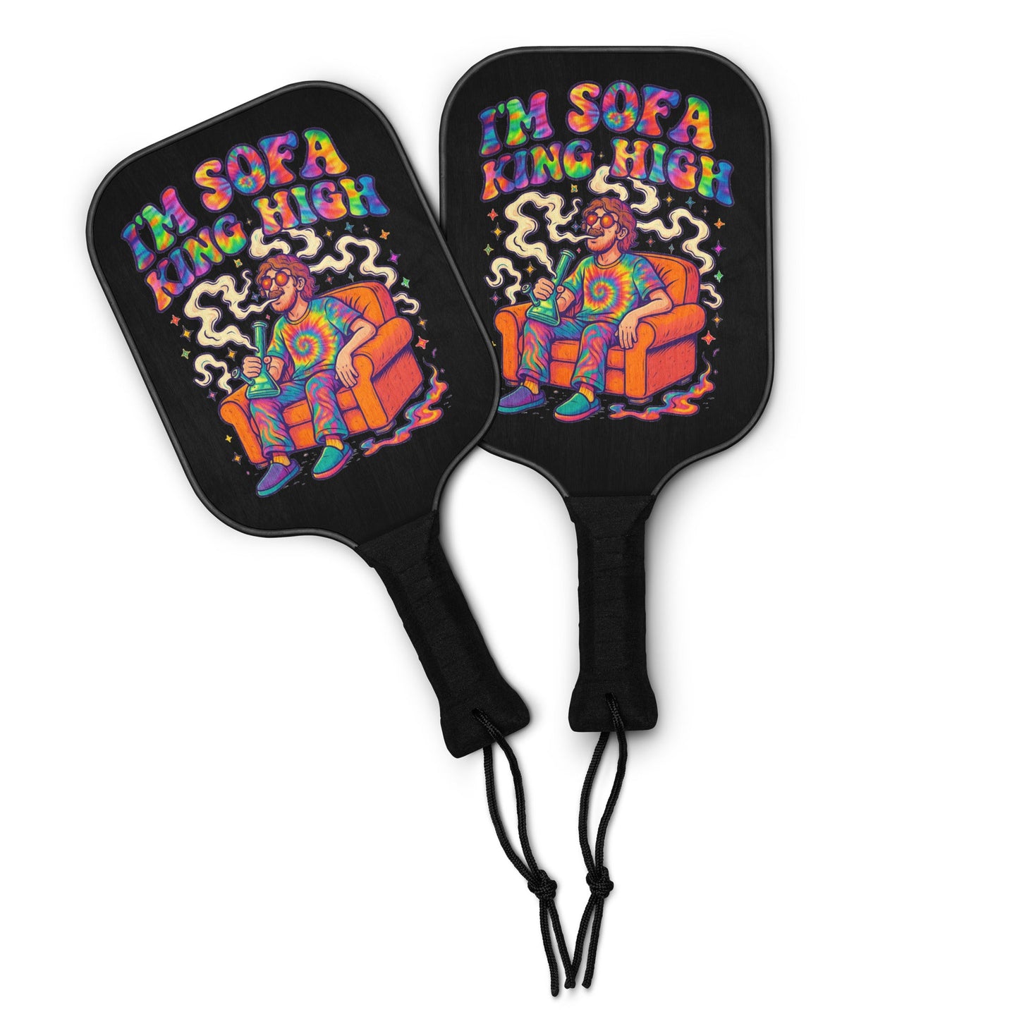 Im Sofa King High Pickleball paddle set