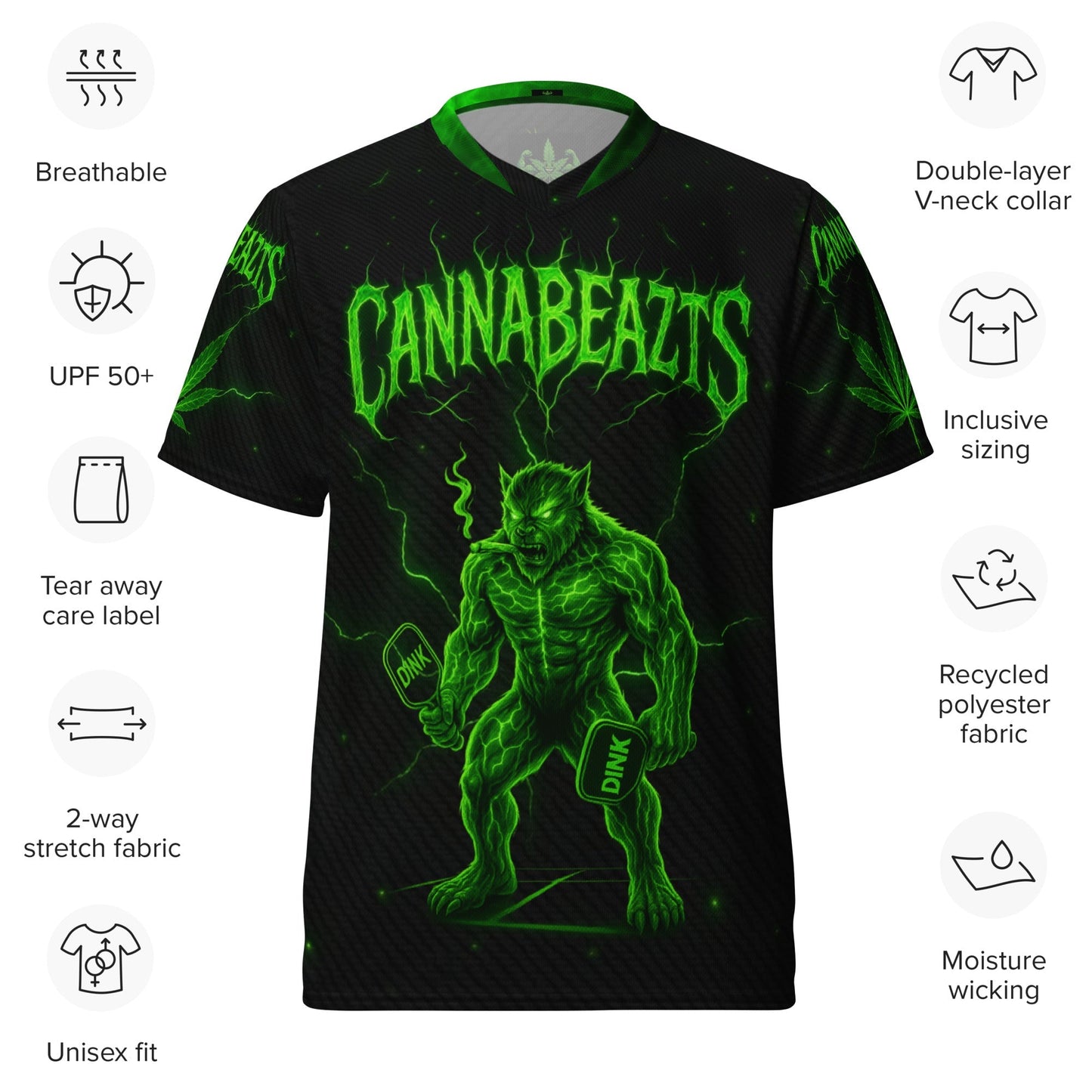 Pickleball smith cannabeazts official jersey