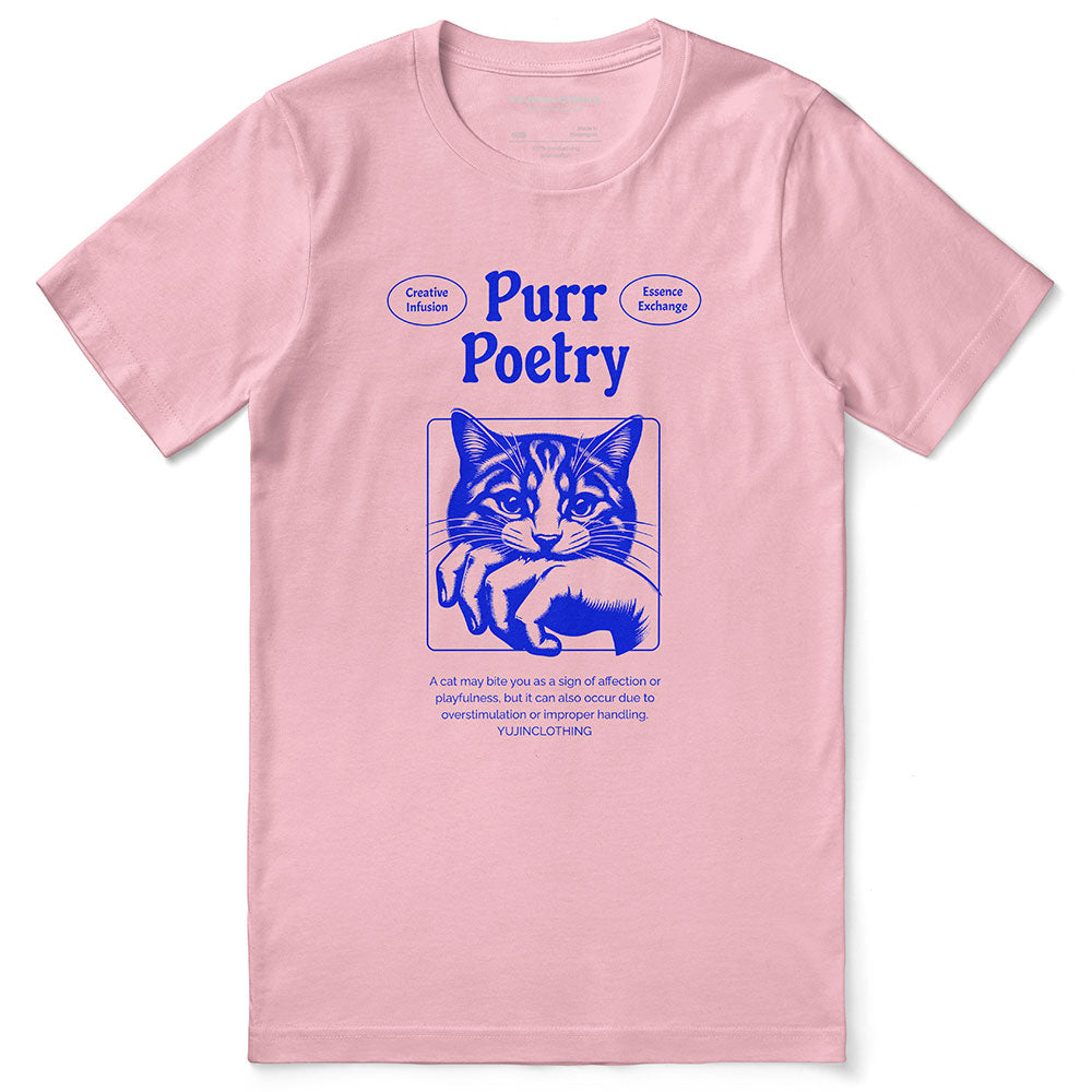 Purr Poetry Cat T-Shirt