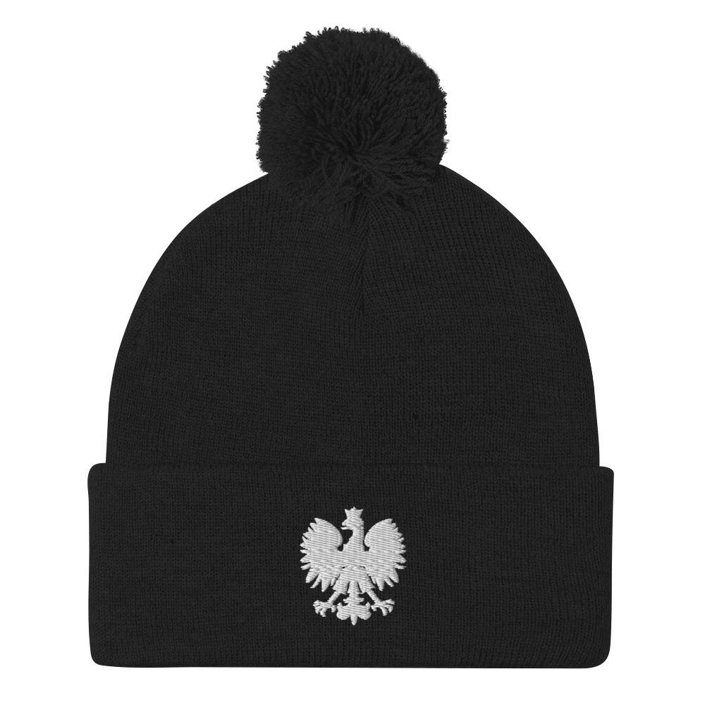 Polish Eagle Winter Pom-Pom Beanie