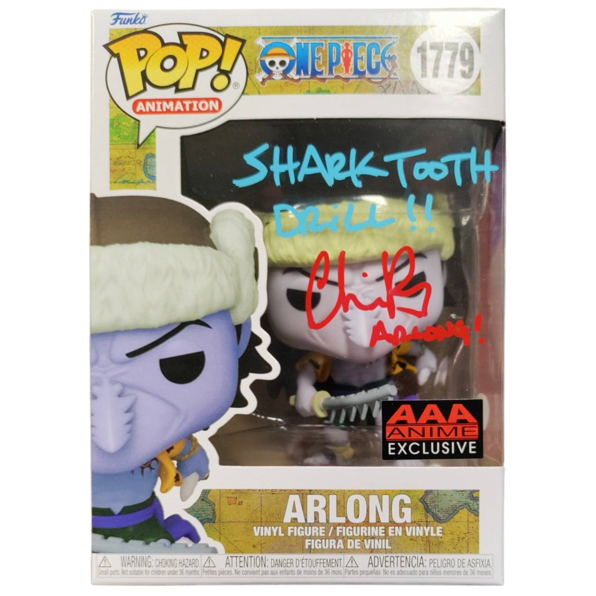 Funko Pop One Piece: Arlong (Chris Rager Signed) 4-Inch Vinyl Figure #1779