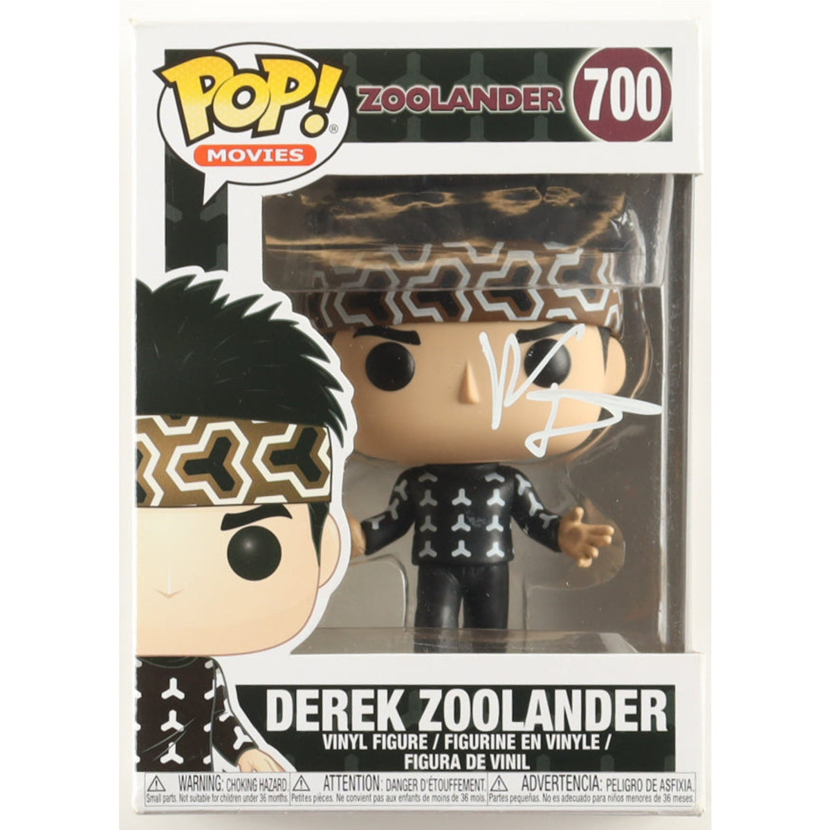 Funko Pop Derek Zoolander (Ben Stiller Signed) 4-Inch Vinyl Figure #700