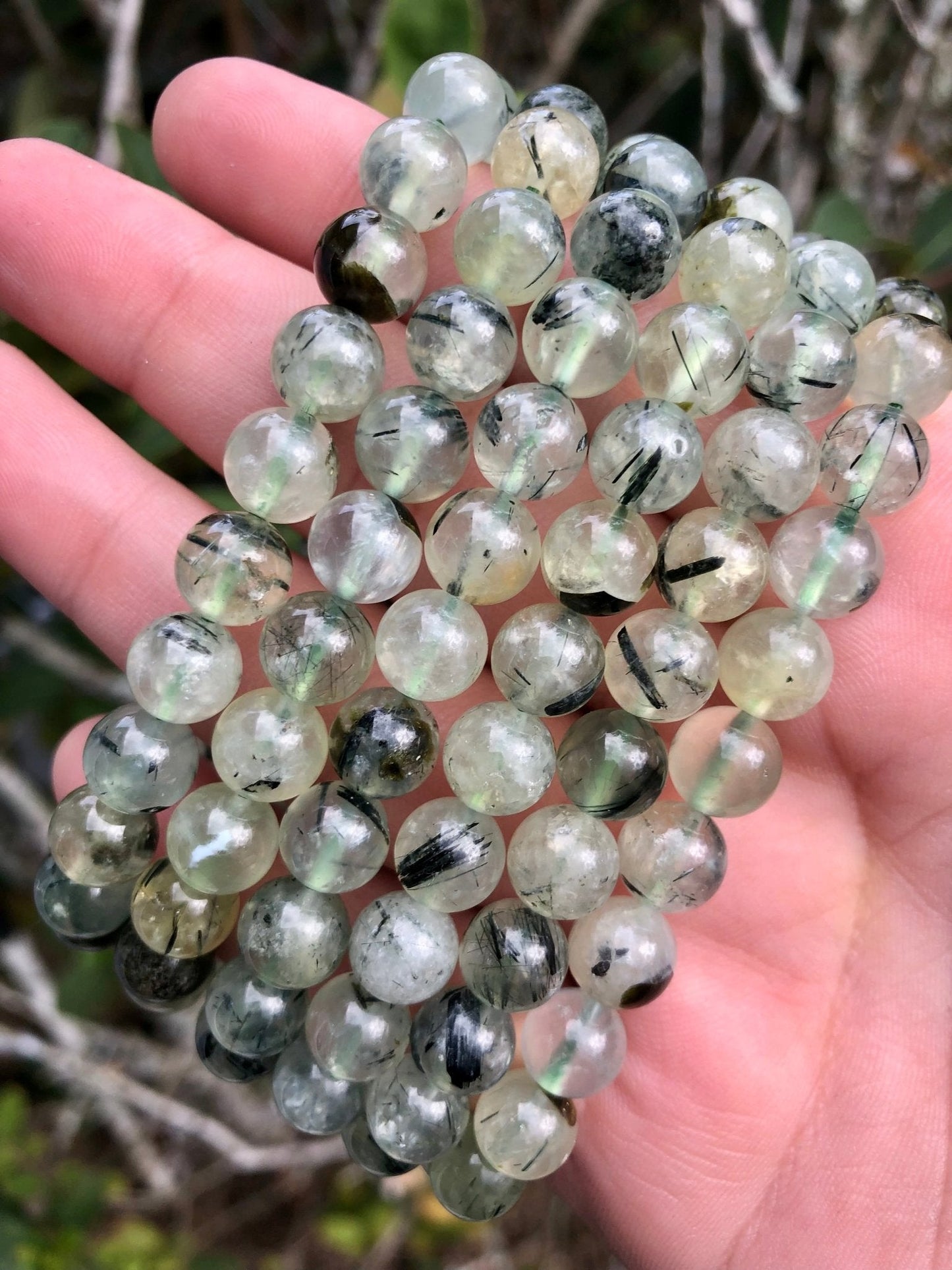 Prehnite 8mm Bead Bracelet – Intuition & Emotional Healing