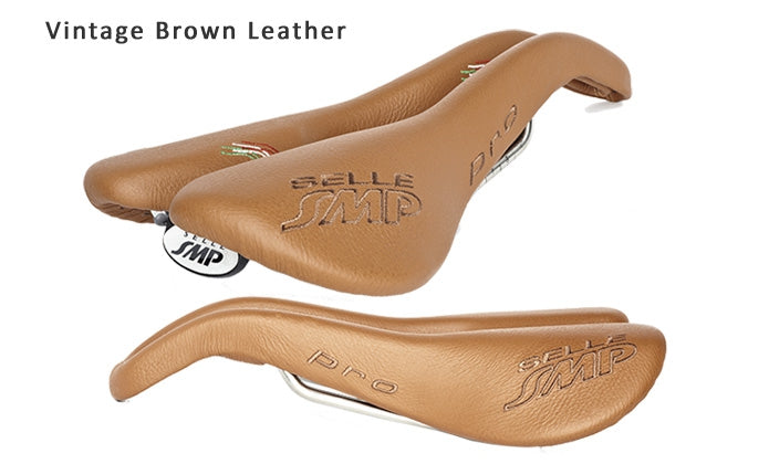 Selle SMP Pro Saddle with Steel Rails (Vintage Brown)