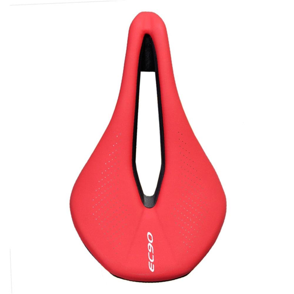 Sport Bicycle Seat Saddle Road Bike Saddles Mountain Bike Racing Saddle PU Breathable Soft Seat Cushion Suspension Gel Bike Saddle Breathable Comfortable Bicycle Seat Ergonomics Design Fit Mountain Bike Road Bike