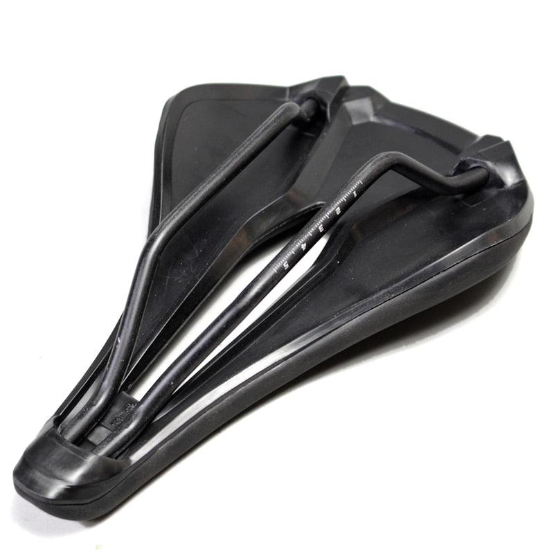 Sport Bicycle Seat Saddle Road Bike Saddles Mountain Bike Racing Saddle PU Breathable Soft Seat Cushion Suspension Gel Bike Saddle Breathable Comfortable Bicycle Seat Ergonomics Design Fit Mountain Bike Road Bike