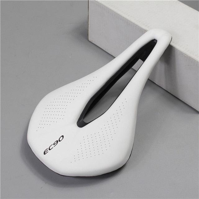 Sport Bicycle Seat Saddle Road Bike Saddles Mountain Bike Racing Saddle PU Breathable Soft Seat Cushion Suspension Gel Bike Saddle Breathable Comfortable Bicycle Seat Ergonomics Design Fit Mountain Bike Road Bike