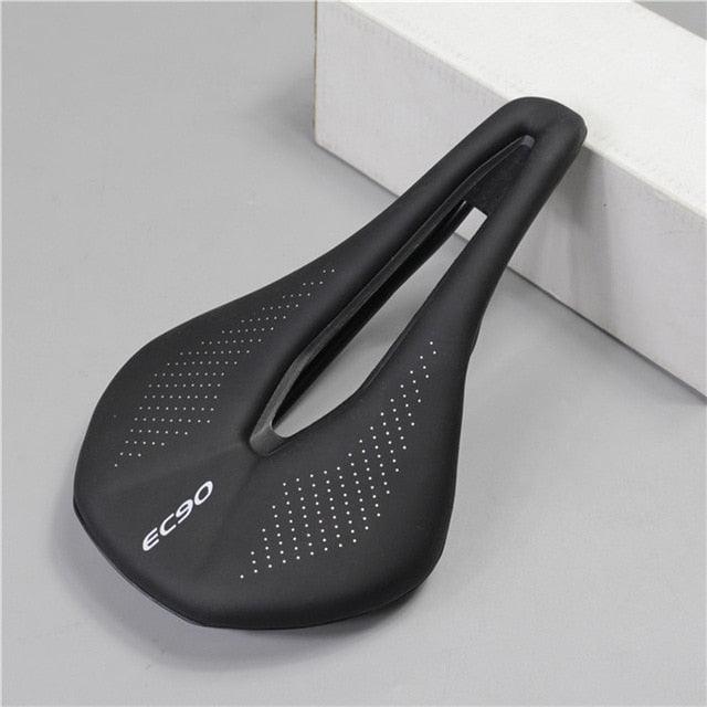 Sport Bicycle Seat Saddle Road Bike Saddles Mountain Bike Racing Saddle PU Breathable Soft Seat Cushion Suspension Gel Bike Saddle Breathable Comfortable Bicycle Seat Ergonomics Design Fit Mountain Bike Road Bike