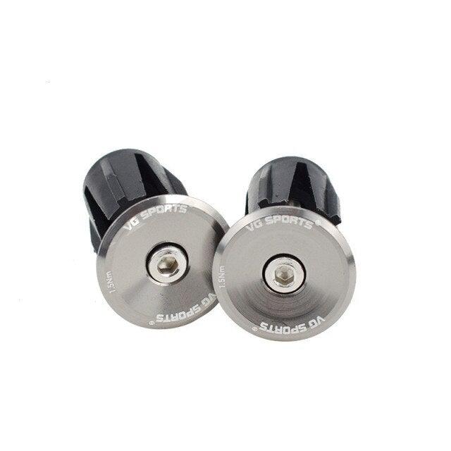 Mini Lightweight Lock Mountain Bicycle Grip Handlebar End Cap Handle Bar Grips End Plugs Mountain Bike Road Bicycle One Pair Bike Handlebar End Plugs Aluminum Alloy Expansion Handlebar Grips Cap