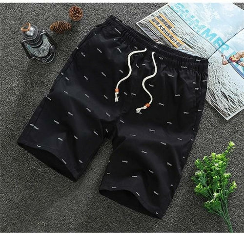 Men's Cotton Summer Shorts - Drawstring Casual Beach Shorts