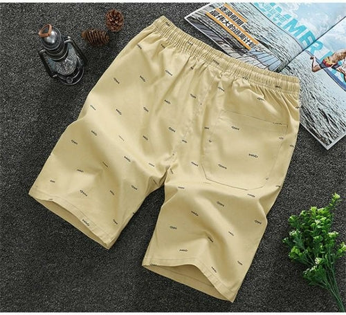 Men's Cotton Summer Shorts - Drawstring Casual Beach Shorts
