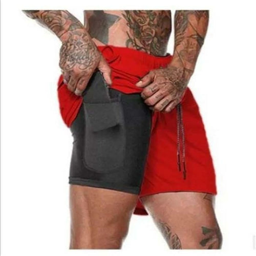 Men's Lightweight Quick Dry 2-in-1 Compression Running Shorts
