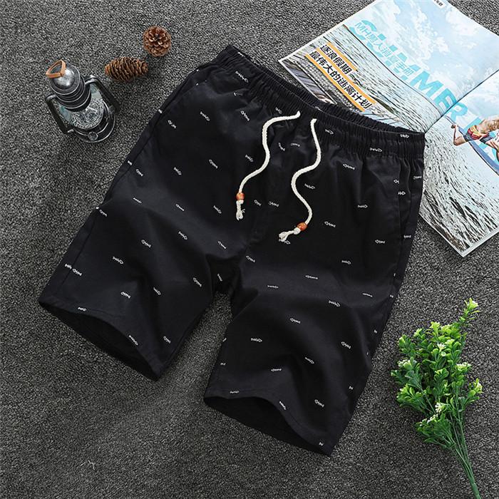Men's Cotton Summer Shorts - Drawstring Casual Beach Shorts