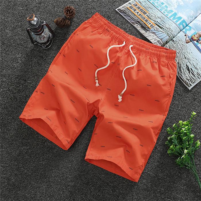 Men's Cotton Summer Shorts - Drawstring Casual Beach Shorts