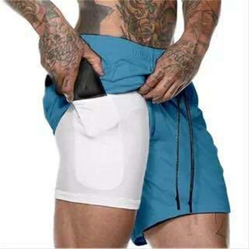 Men's Lightweight Quick Dry 2-in-1 Compression Running Shorts