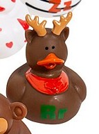 Reindeer duck keychain